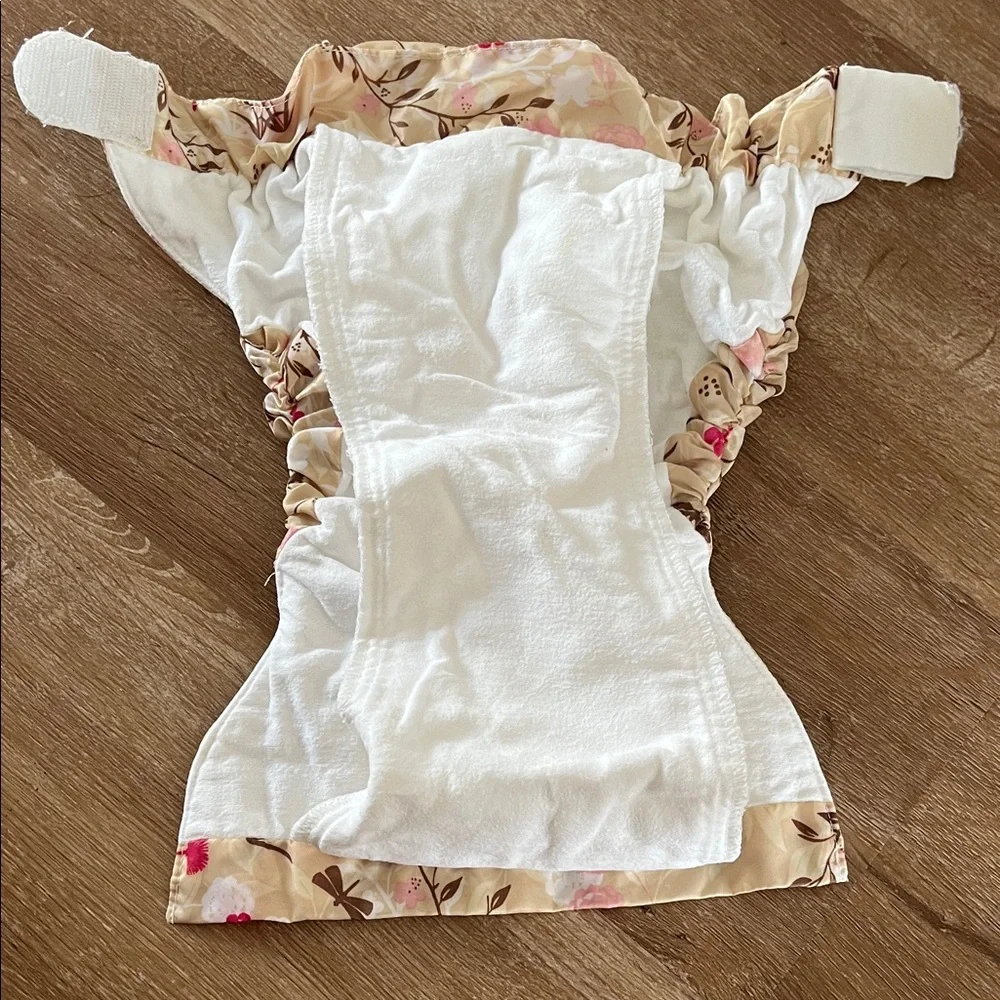 Bumkins Floral Diaper with Attached Cover